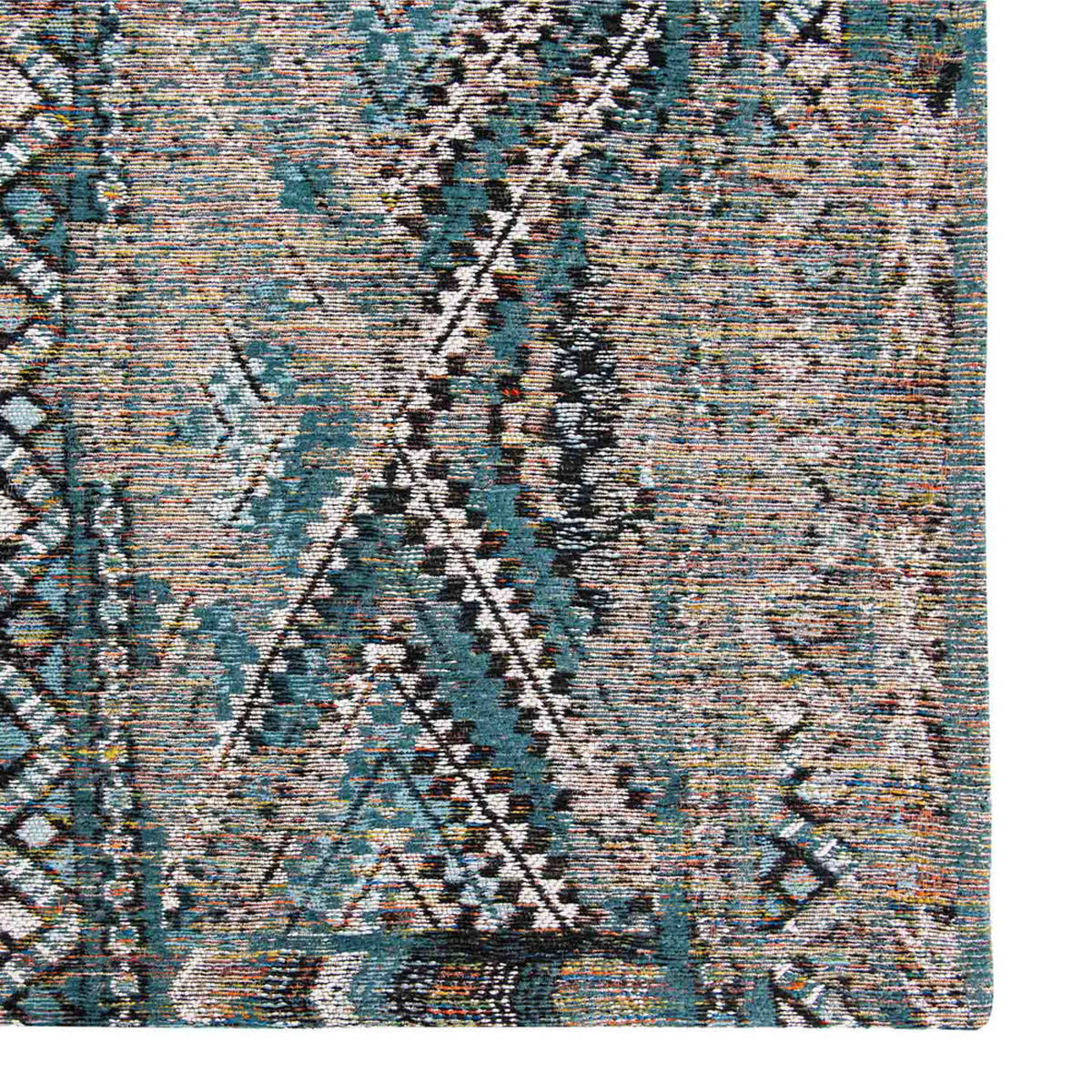 TEPPICH Zemmuri Blue Antiquarian 240/340 cm - Blau, Textil (240/340cm) - Louis De Poortere