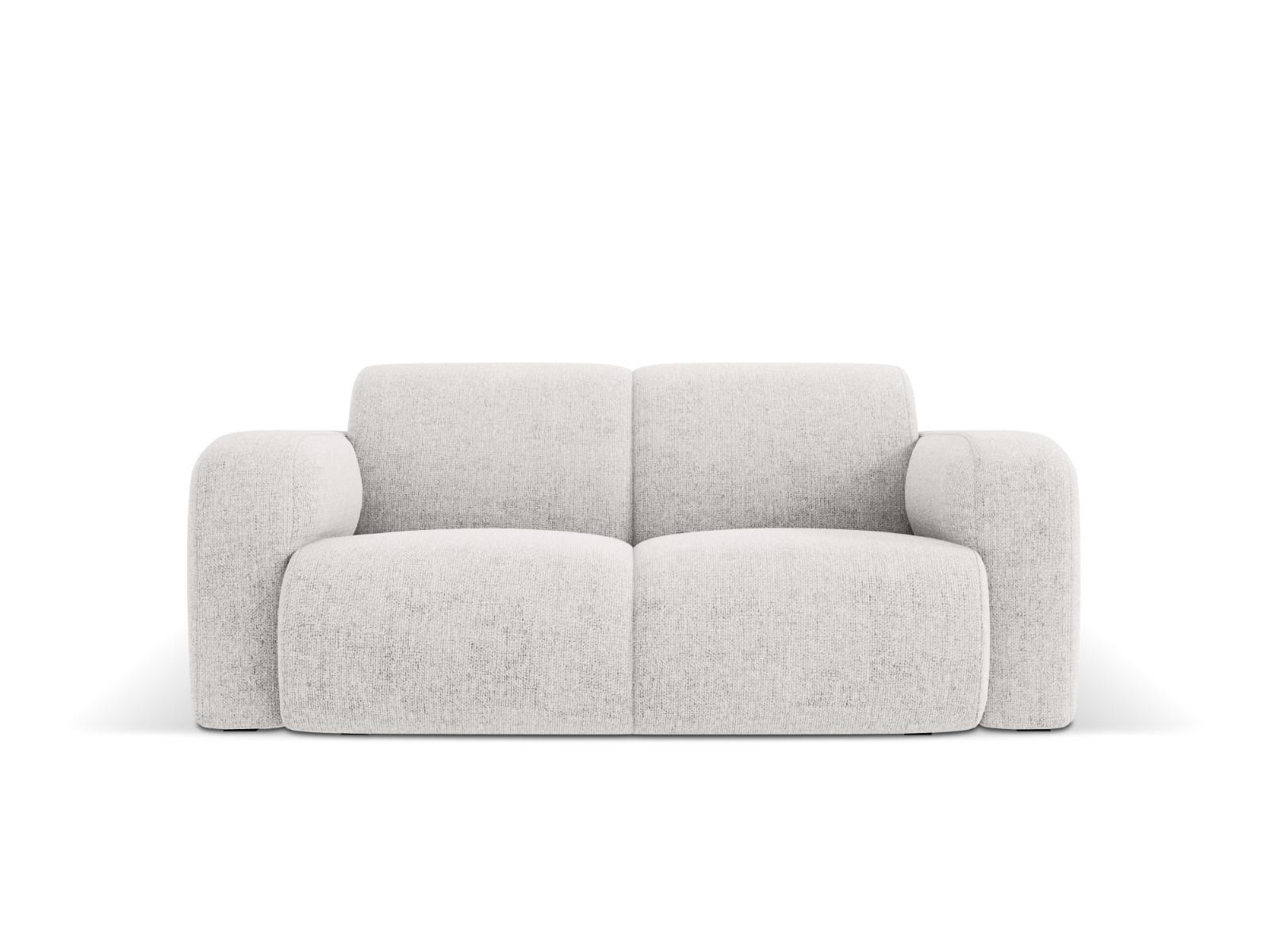SOFA Molino aus Chenille-Stoff hellgrau 2 Sitzplätze - Hellgrau, Textil (95/72/170cm) - Micadoni