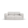 SOFA Molino aus Chenille-Stoff hellgrau 2 Sitzplätze - Hellgrau, Textil (95/72/170cm) - Micadoni