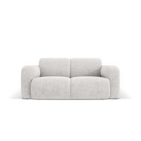 SOFA Molino aus Chenille-Stoff hellgrau 2 Sitzplätze - Hellgrau, Textil (95/72/170cm) - Micadoni