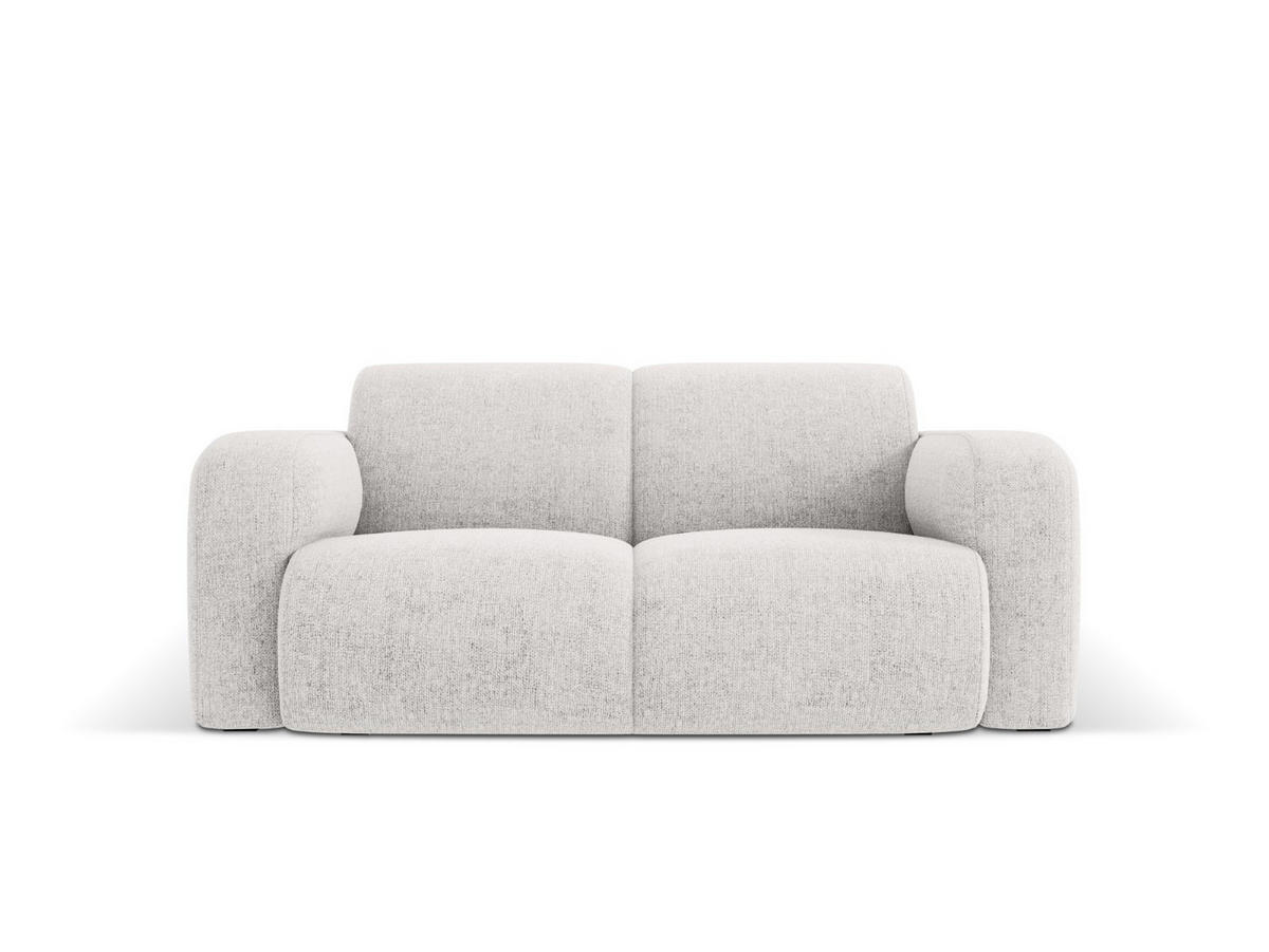 SOFA Molino aus Chenille-Stoff hellgrau 2 Sitzplätze - Hellgrau, Textil (95/72/170cm) - Micadoni