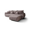 ECKSOFA mit Schlaffunktion TOKYO L Monolith 62 Links - Hellbraun, Textil (280/185cm) - Bedante