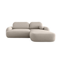 ECKSOFA MOLLY L Rechts QUELLE 03 mit Schlaffunktion - Beige, Textil (275/175cm) - Bedante