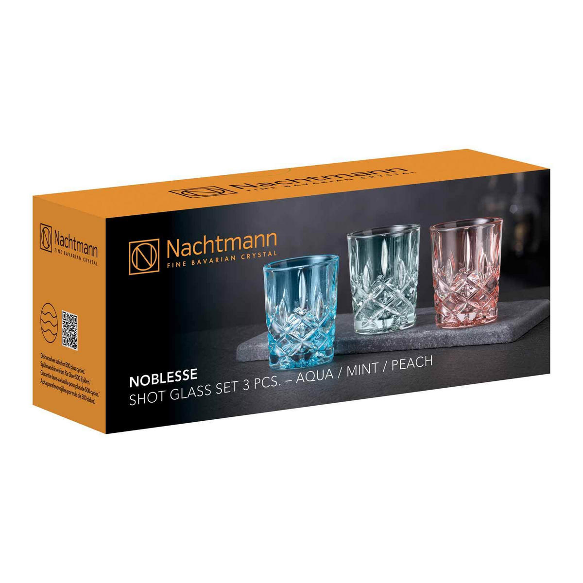 STAMPER FRESH COLORS Noblesse bunt 55 ml 6er Set - Multicolor, Glas (0.055L) - Nachtmann