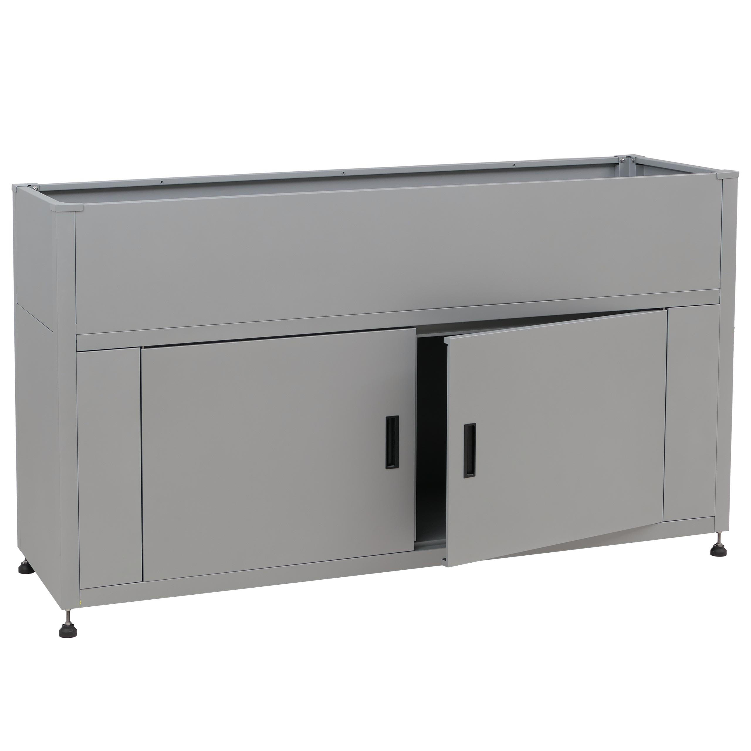 HOCHBEET Grau - Grau, Metall (161/91/51cm) - MCW