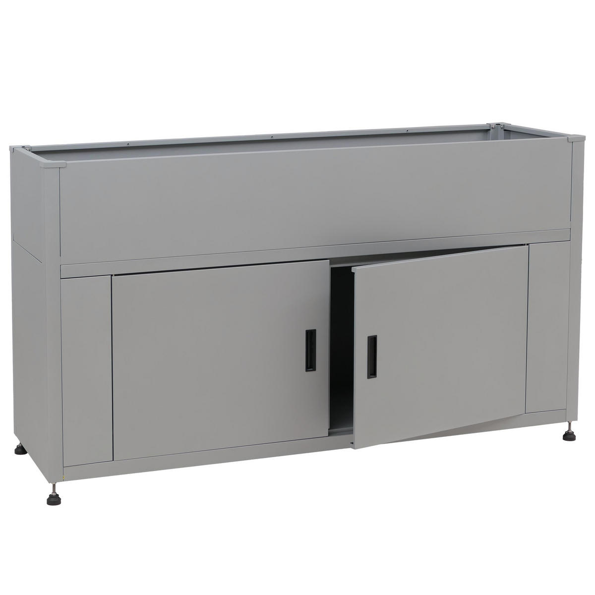 HOCHBEET Grau - Grau, Metall (161/91/51cm) - MCW