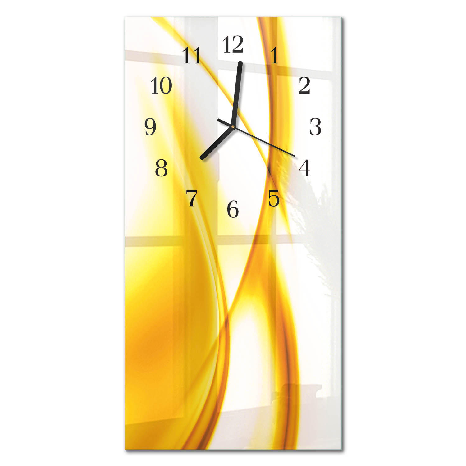 WANDUHR 30x60 cm - Rose - Orange, Glas (30/60/0.4cm) - TULUP