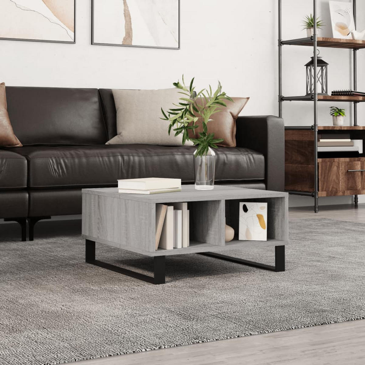COUCHTISCH Grau Sonoma 60x60x30 cm Holzwerkstoff - Grau, Holzwerkstoff (60/60/30cm) - furnicato