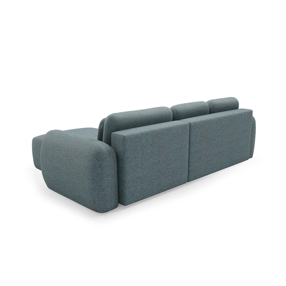 ECKSOFA Carmela 3 Sitzplätze Blau - Blau, Holz (304/190cm) - Petits-meubles