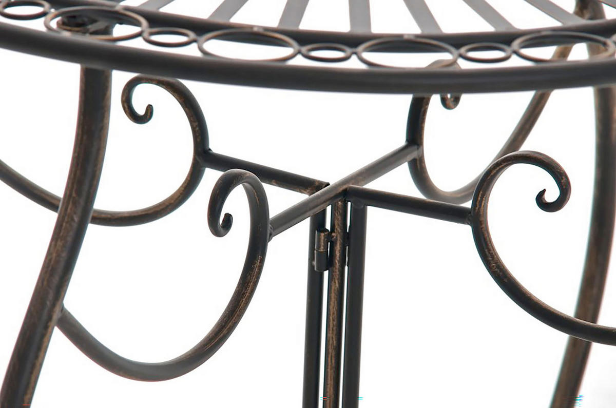 GARTENTISCH Indi bronze - Dunkelbraun, Metall (72/70/70cm) - TPFGarden
