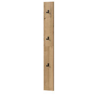 GARDEROBENPANEEL Evoke Eiche, Wandgarderobe 15 x 160 cm - Eichefarben, Holzwerkstoff/Metall (15/160/4cm) - Inn.Furn