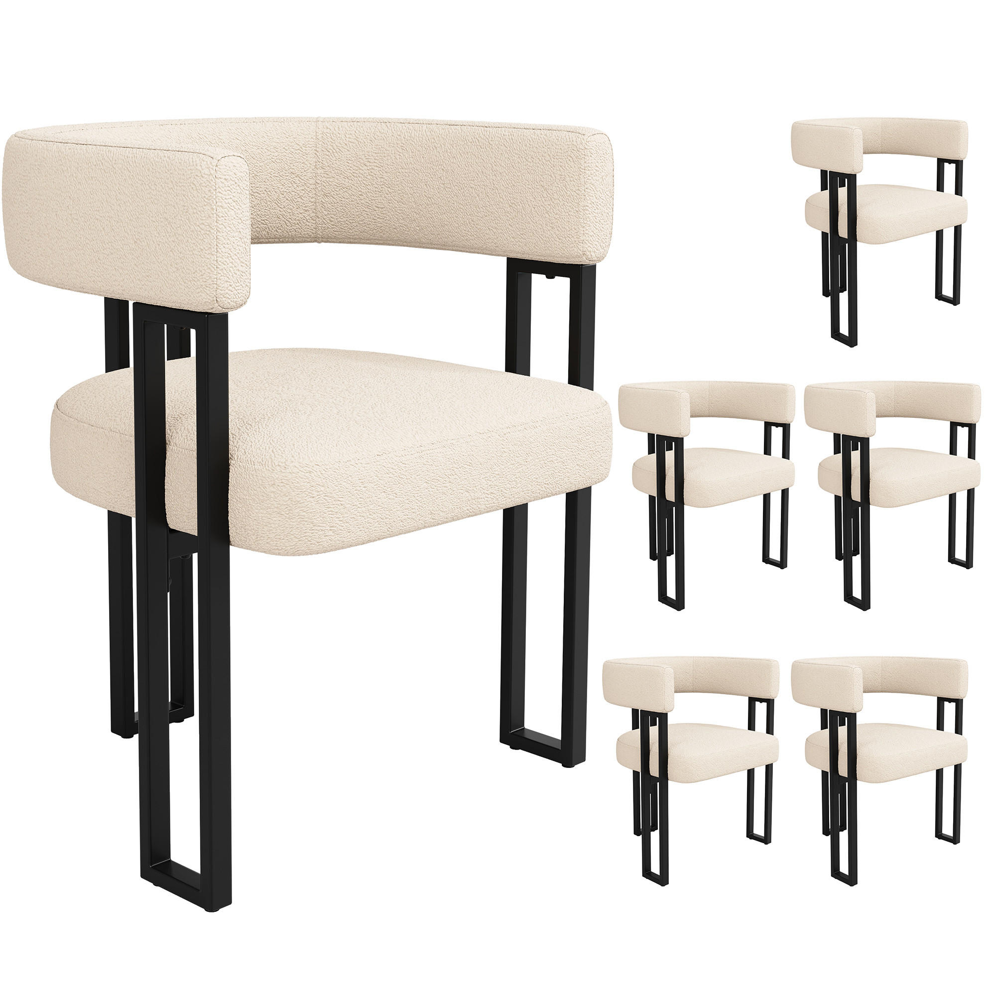 Evryae Wohnzimmer Beige 54x72x51.5 cm