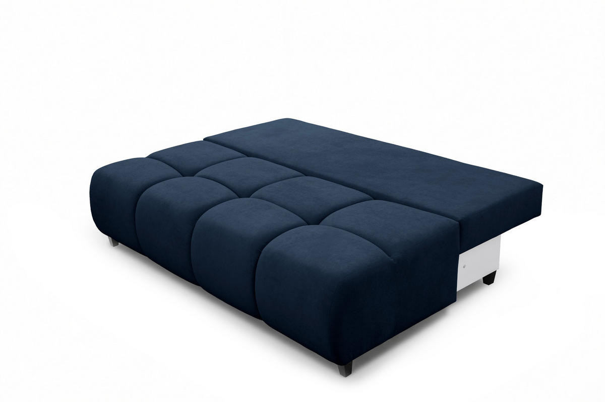 SOFA 196 cm in Marineblau - Dunkelblau, Textil (196/79/100cm) - Home Collective