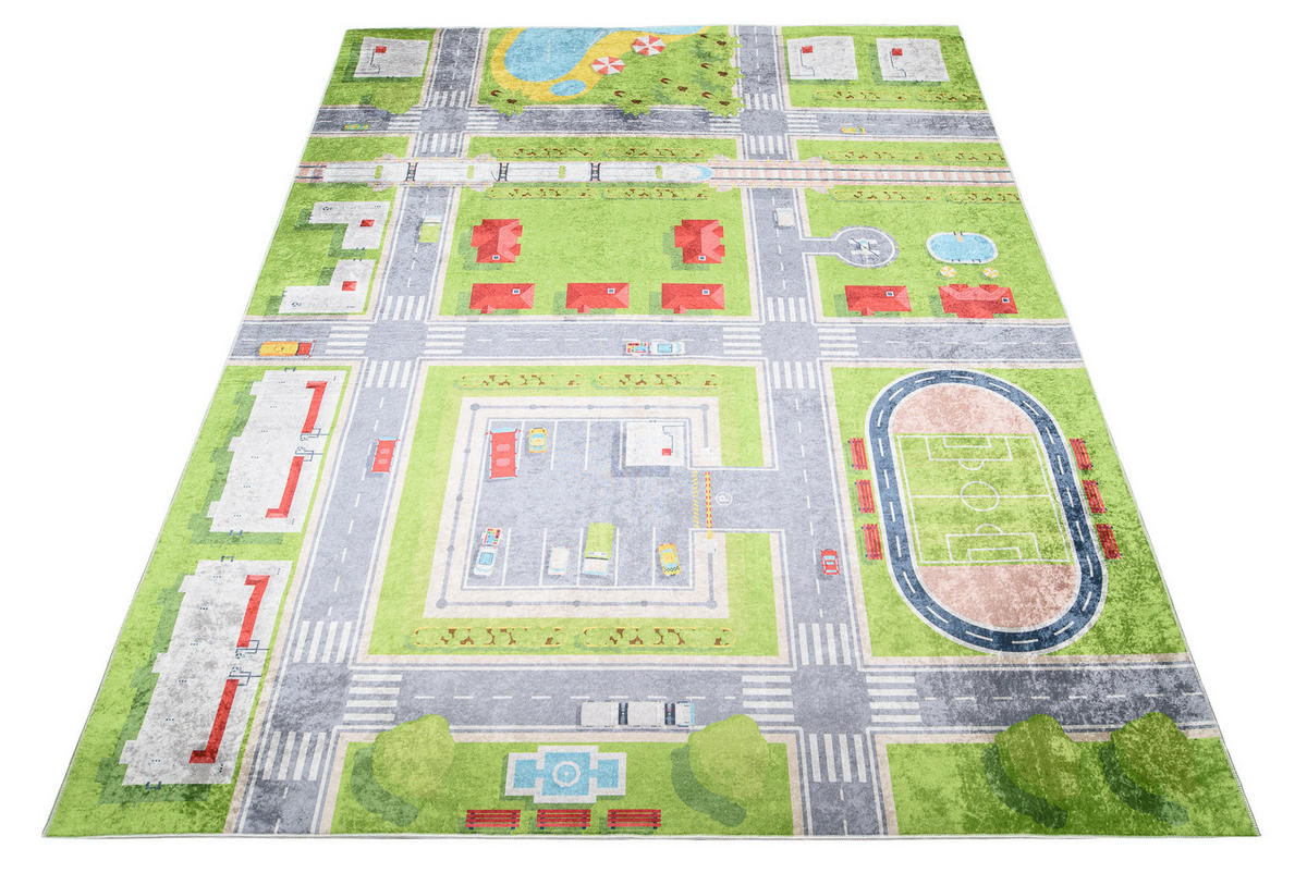 TEPPICH EMMA Grün 160/230 cm - Grün, Kunststoff (160/230cm) - Tapiso