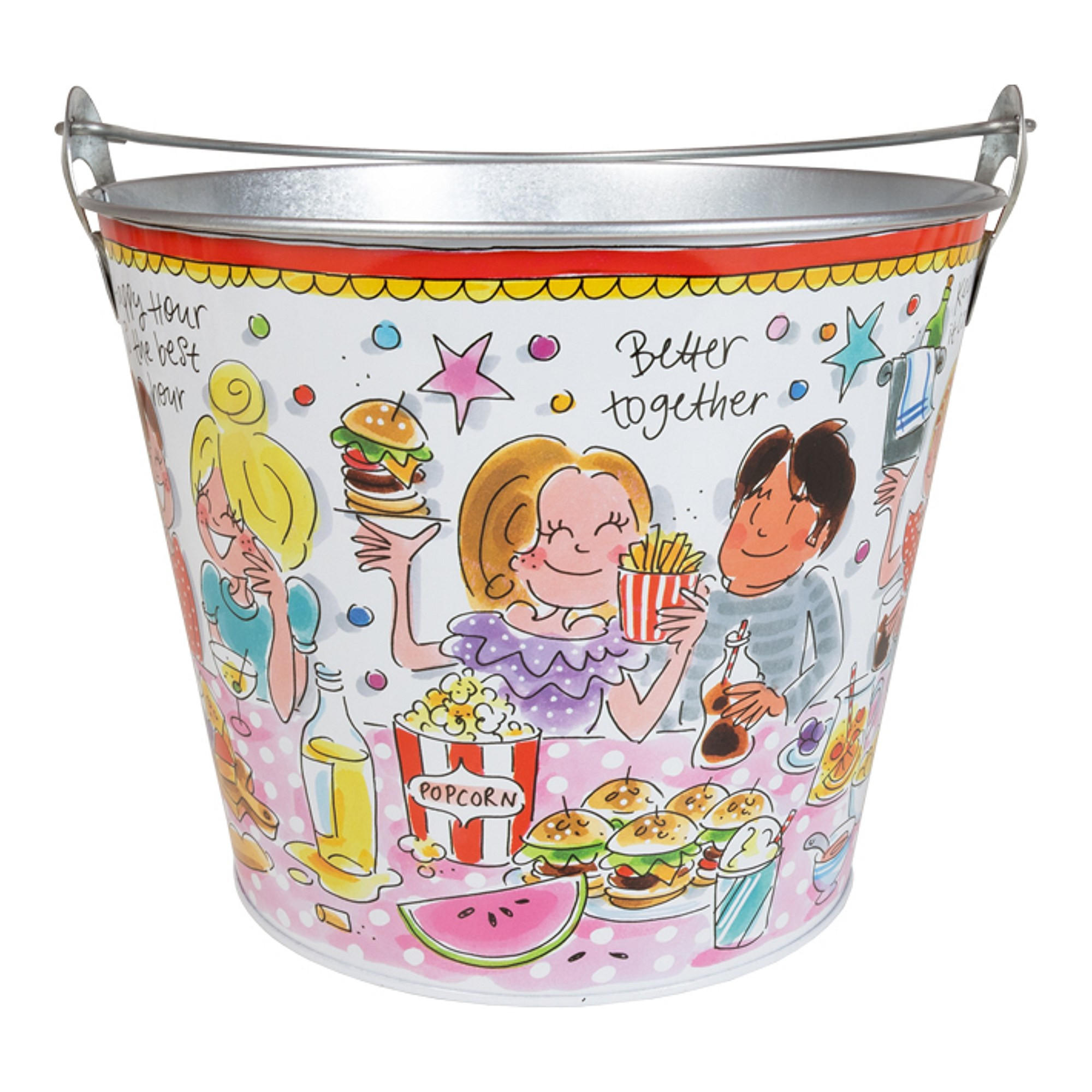 DOSEN Eiskübel Bleib kühl in Bunt - 24 x 21,5cm - Multicolor, Metall (24/21.4cm) - Blond Amsterdam