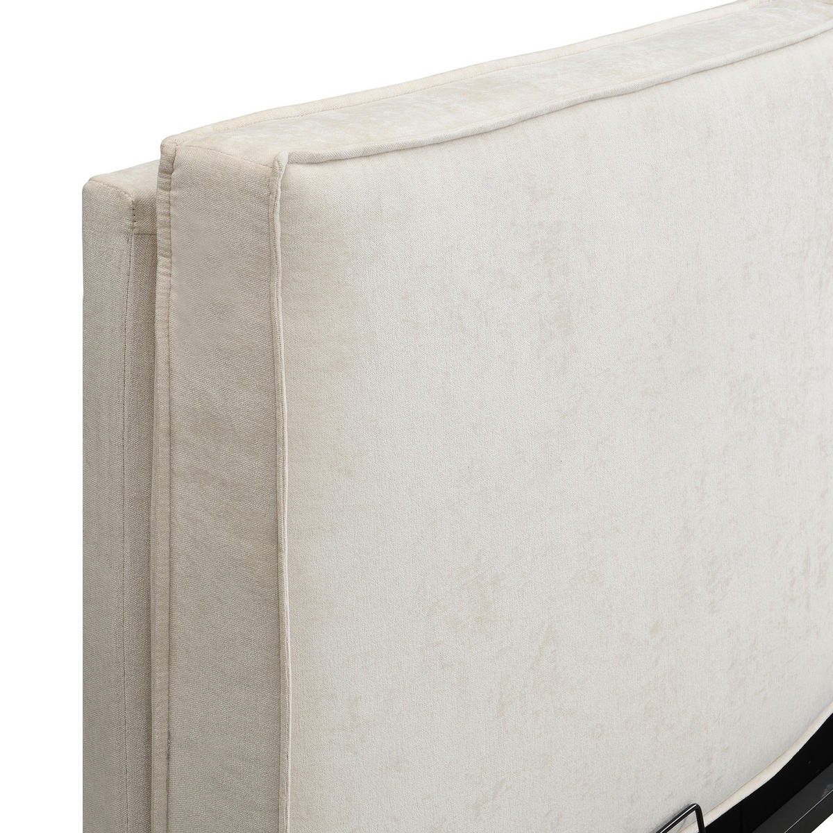 POLSTERBETT 180/200 cm in Beige mit Lattenrost Chenille im Blockdesign - Beige, Holzwerkstoff/Textil (180/200cm) - STILVORA