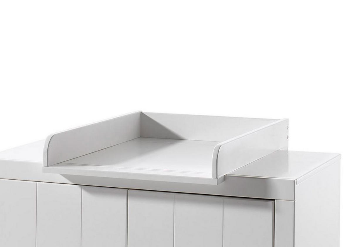 WICKELAUFSATZ Karalynn 76x54x10 aus MDF in Weiß - Weiß, Holzwerkstoff (76/10/54cm) - 58aufmkessel