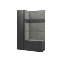 MOBILIER PENTRU HOL Orion IX - grafit/gri, material plastic/compozit lemnos (124/186/46cm) - MIRJAN24