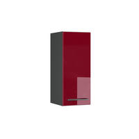 HÄNGESCHRANK Fame-Line Bordeaux Hochglanz 30 cm - Bordeaux/Anthrazit, Holzwerkstoff (30/72/34.1cm) - Vicco