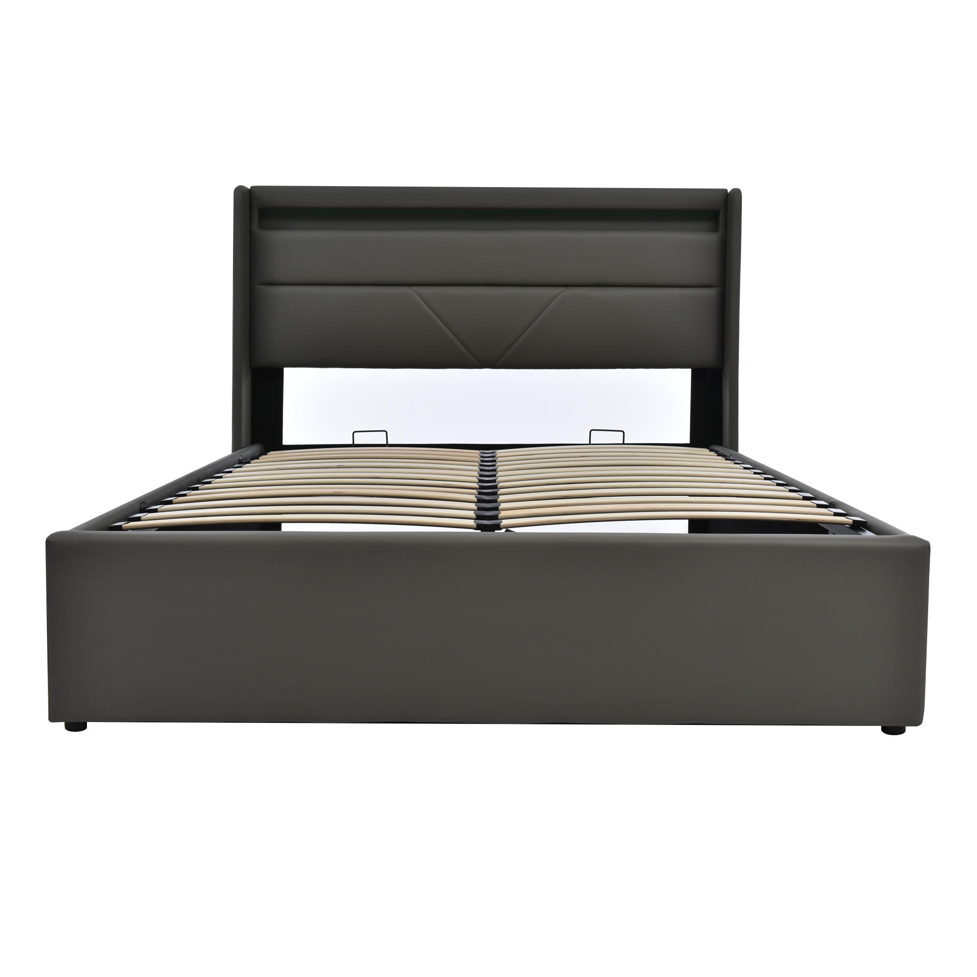 Chicfurn Polsterbett Grau 140x200 cm