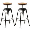 BARHOCKER 2er Set Metall bronze - Bronzefarben, Metall (42/70/42cm) - CLP