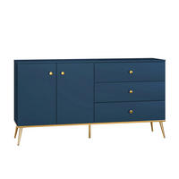 KOMODA Thalia Plavo - plava, drvni materijal (160/85/40cm) - Petits-meubles