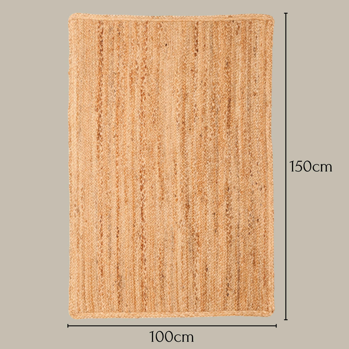 JUTETEPPICH Nitin natur 150/100 cm - Naturfarben, Naturmaterialien (100/150cm) - My-Rug