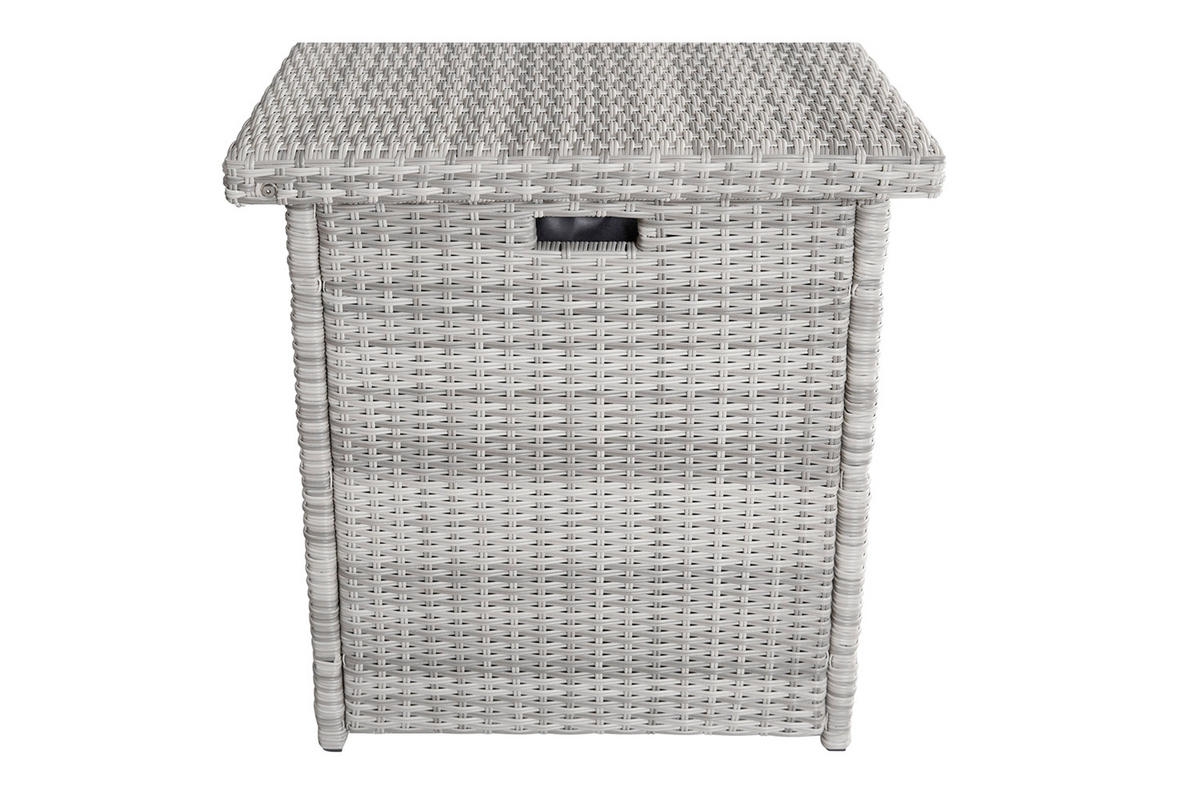 KISSENBOX Boston 152x68 cm, Grau - Grau, Kunststoff (152/73/73cm) - dasmöbelwerk