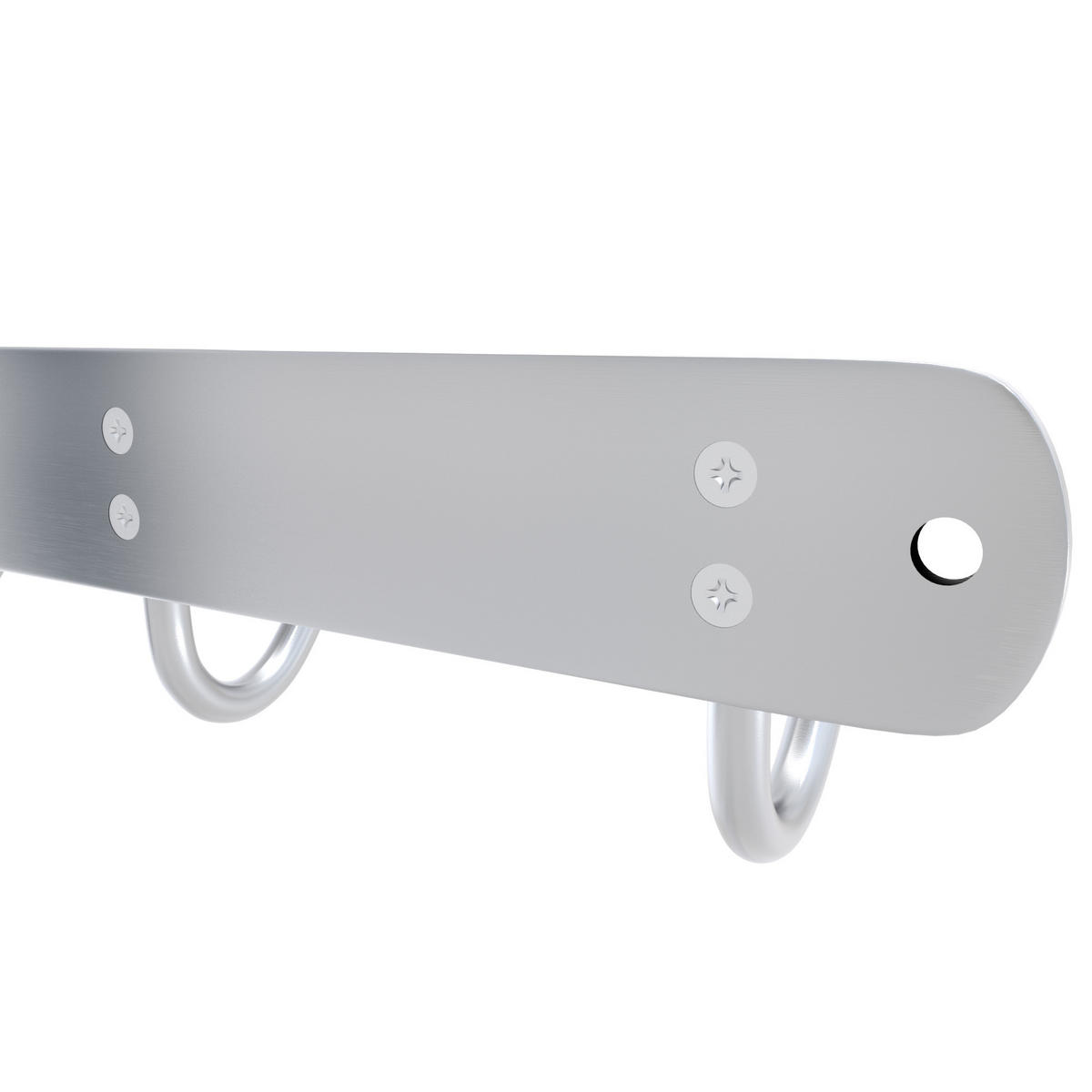 GARDEROBENLEISTE 22/5/5 cm - Silberfarben, Metall (5/5/22cm) - Intirilife