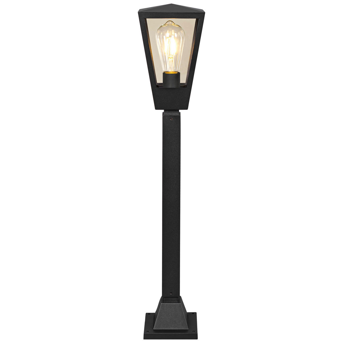 LED AUßENLEUCHTE Westcliff Anthrazit/Transparent 14/14/73,4 cm - Multicolor, Metall (14/14/73.4cm) - Brilliant
