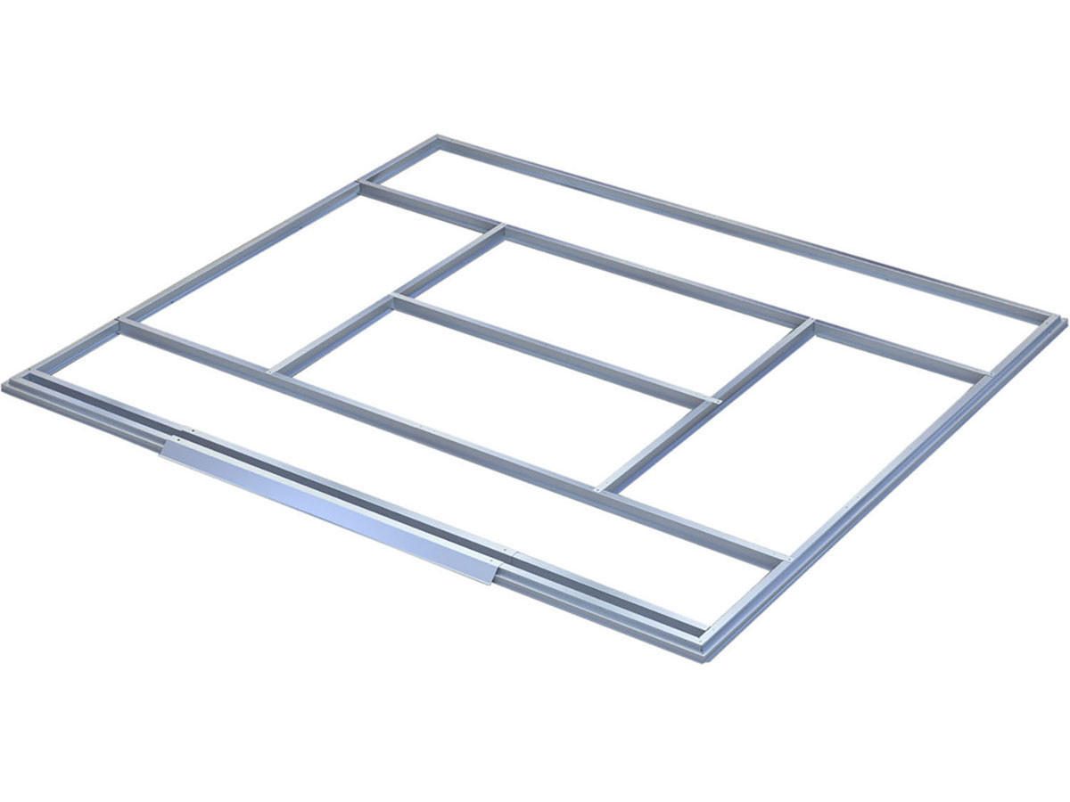 ZUBEHÖR FÜR GARTENHÄUSER rosas - Grau, Metall (99/105/199cm) - Habitat Garten