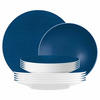 TAFELSERVICE Life Fashion Classic Blue 12er Set - Blau, Keramik (1/1/1cm) - Seltmann Weiden