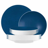 TAFELSERVICE Life Fashion Classic Blue 12er Set - Blau, Keramik (1/1/1cm) - Seltmann Weiden