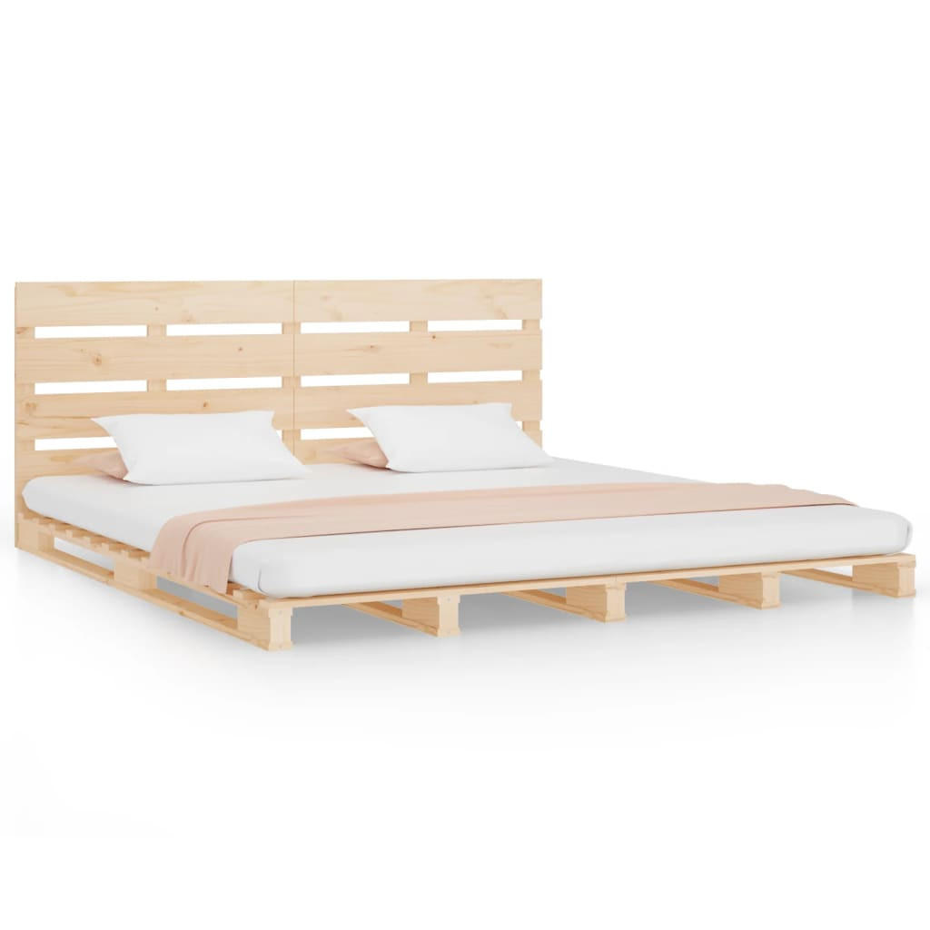 MASSIVHOLZBETT Ohne Matratze 160/200 Cm Kiefernholz - Braun, Holz (160/200cm) - vidaXL