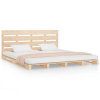 MASSIVHOLZBETT Ohne Matratze 160/200 Cm Kiefernholz - Braun, Holz (160/200cm) - vidaXL