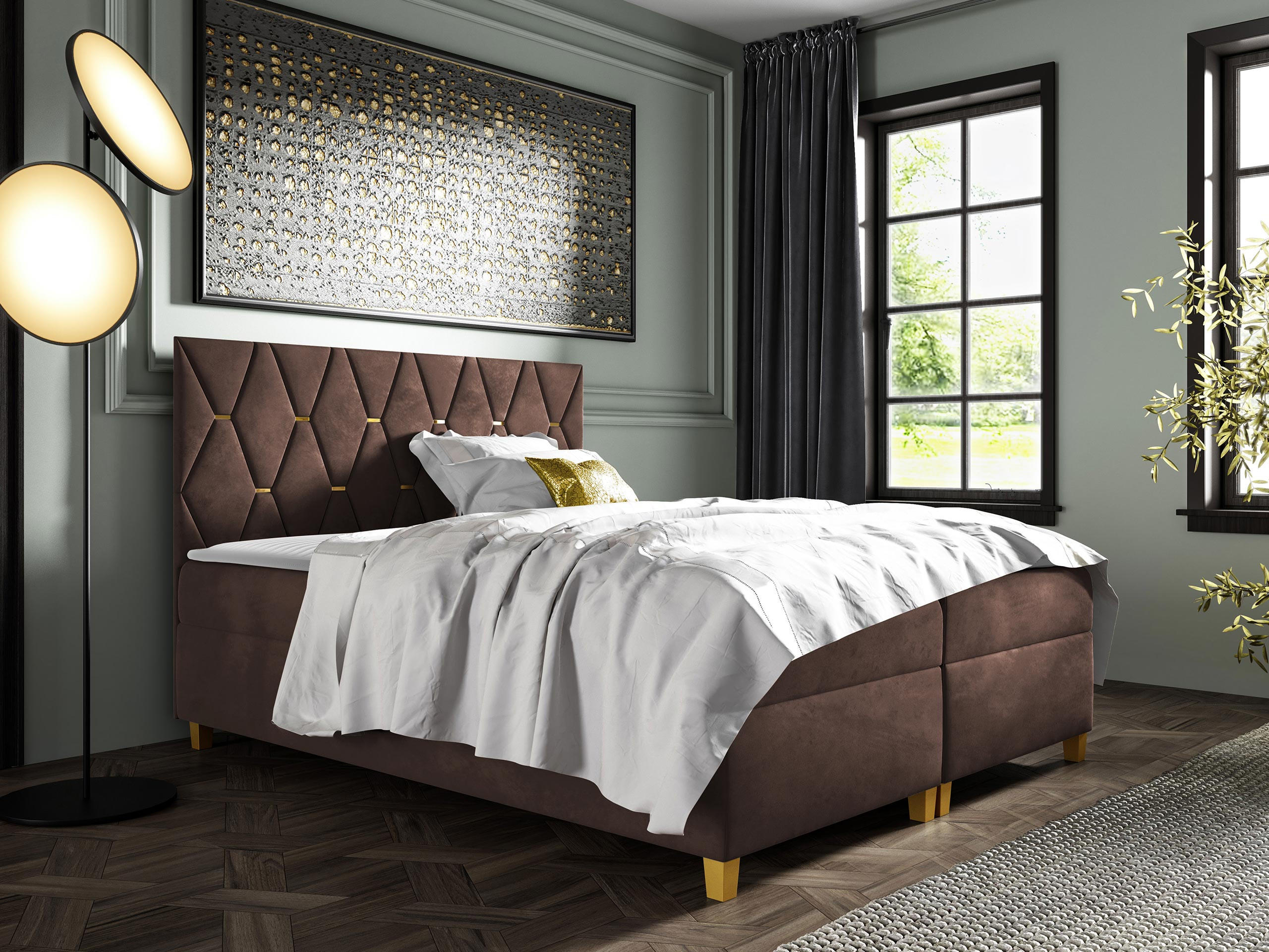 BOXBETT Inez - Braun, Holz (160/200cm) - MIRJAN24