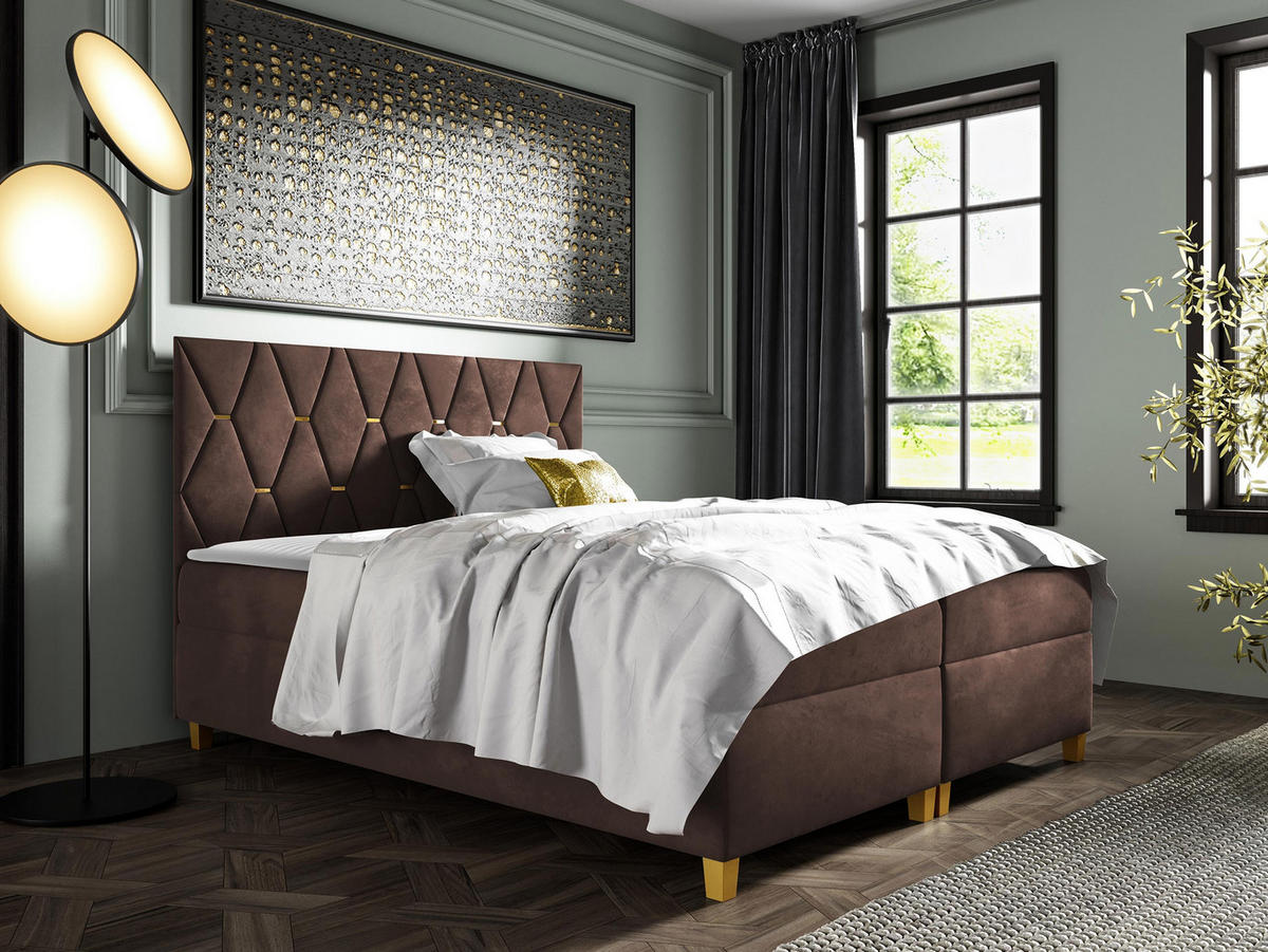 BOXBETT Inez - Braun, Holz (160/200cm) - MIRJAN24