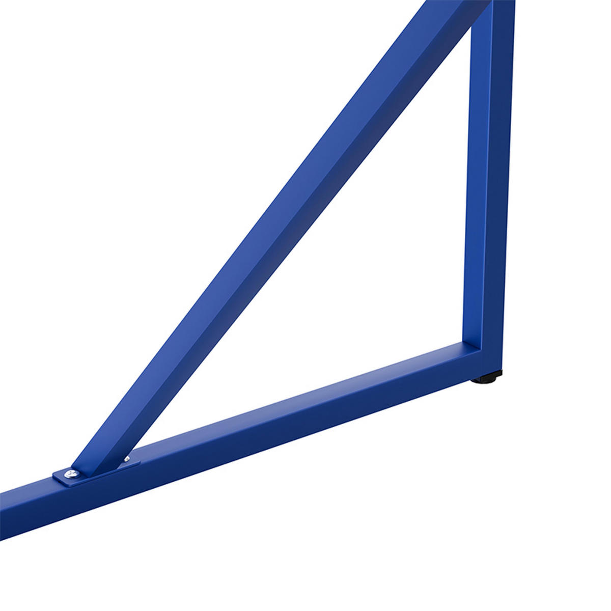 ESSTISCH, Dunkelblau - Blau, Metall (120/80/78cm) - Oviala