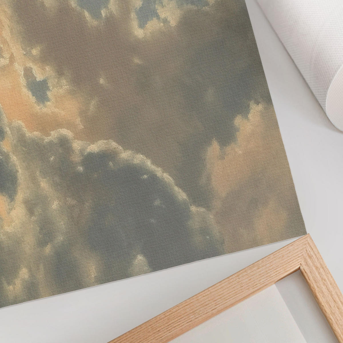 POSTER - 29x21 cm (A4) - Manufaktura Sztuki - Wolken am Himmel - Blau, Textil (29.7/21/0.1cm) - TULUP
