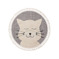 KINDERTEPPICH Momo Grau ø 120 cm rund - Grau, Textil (120/120cm) - Lytte