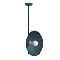 DECKENLEUCHTE Cassini X1 - Blau, Metall (40/40/83cm) - Lumicom