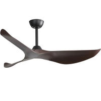 DECKENVENTILATOR 38Zoll Ohne Licht Leiser DC Motor ABS Flügel - Schwarz, Kunststoff (96.5/96.5/27cm) - CASIVA
