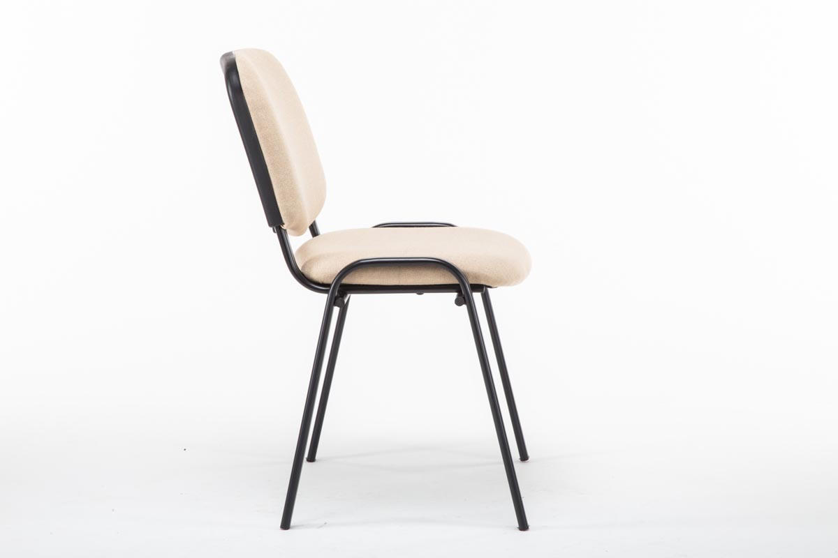 Thumbnail - TPFLiving Besucherstuhl, Natur, Textil, 53x83x53 cm, Arbeitszimmer, Besucherstühle