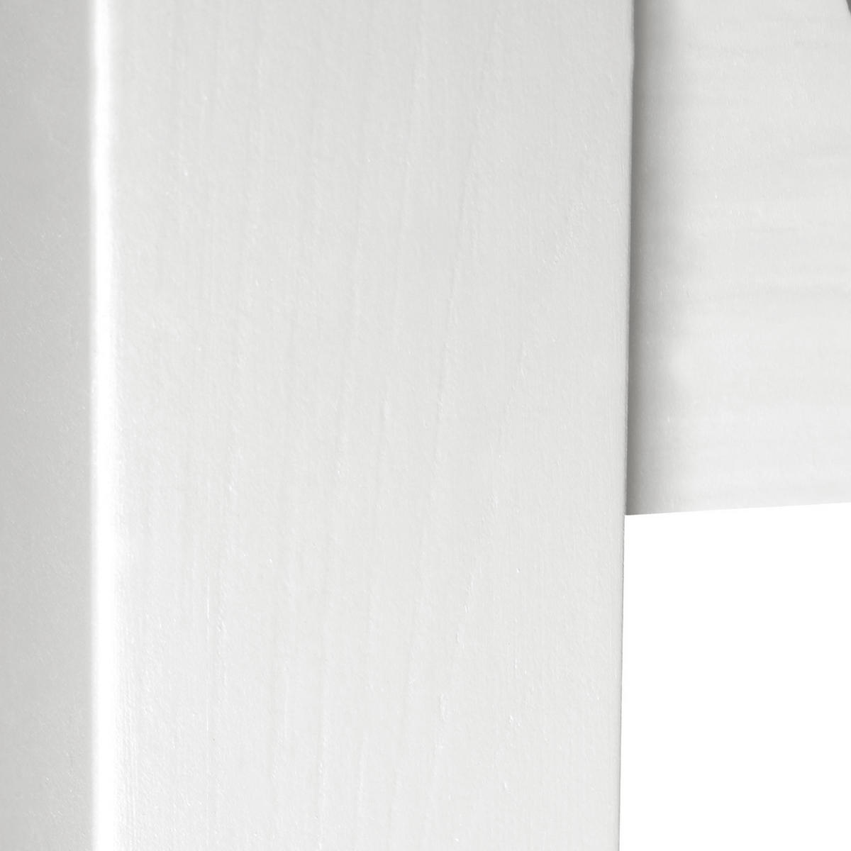 HOLZBETT mit Stauraum 140/200 cm weiß - Weiß, Holz (140/200cm) - Homestyle4u