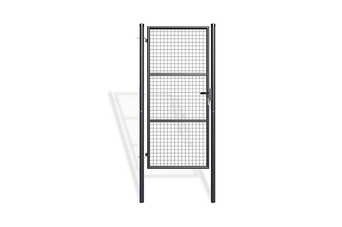 ZAUNTOR Olga grau 1m H.200cm Metall - Grau, Metall (106/206cm) - Casanoov