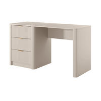 SCHREIBTISCH 140 cm Brando mit 3 Schubladen, Beige - Beige, Holz (55/140/76cm) - Emporius