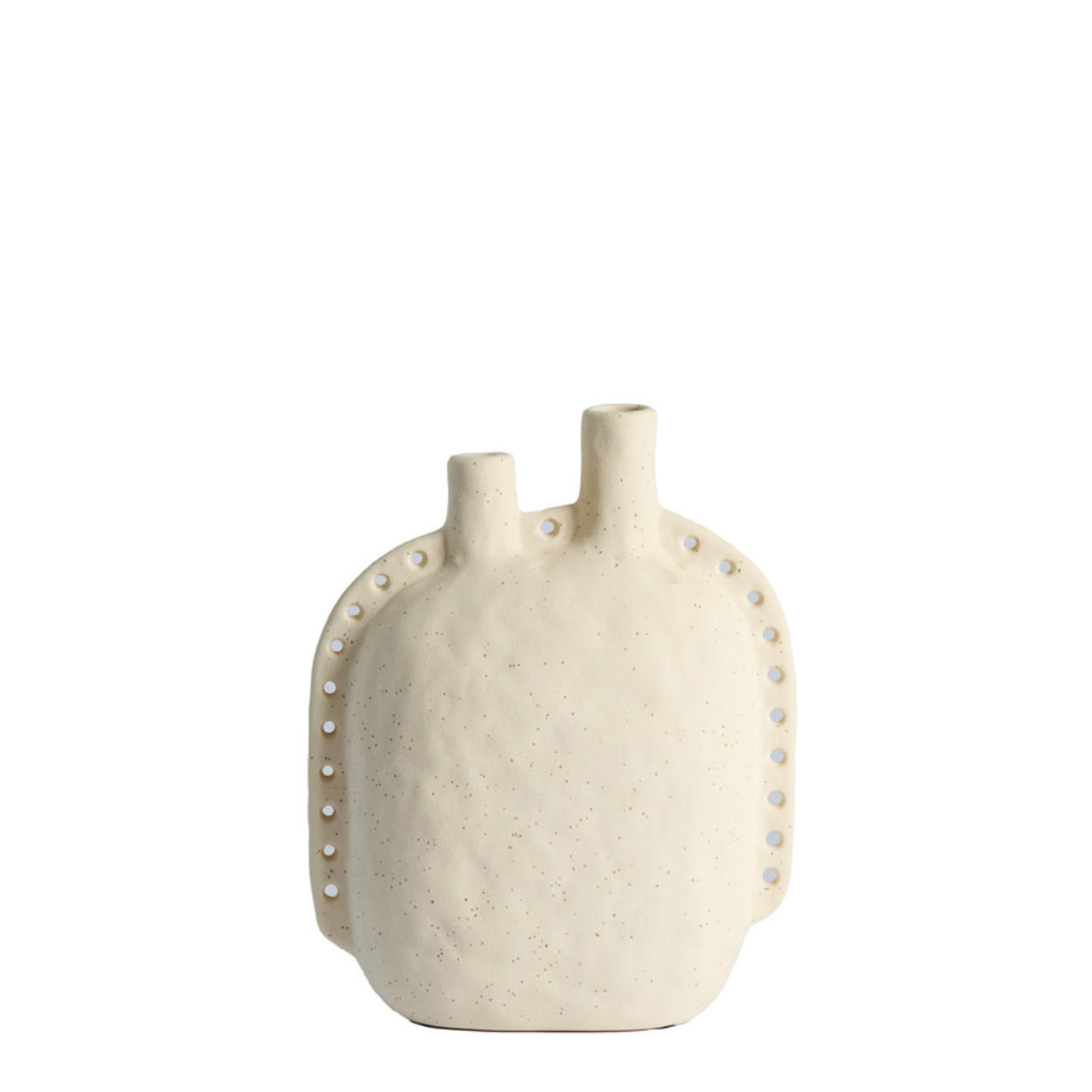 VASE Varazza - Braun - 22.5/10/28.5 cm - Braun, Keramik (28.5cm) - Light & Living