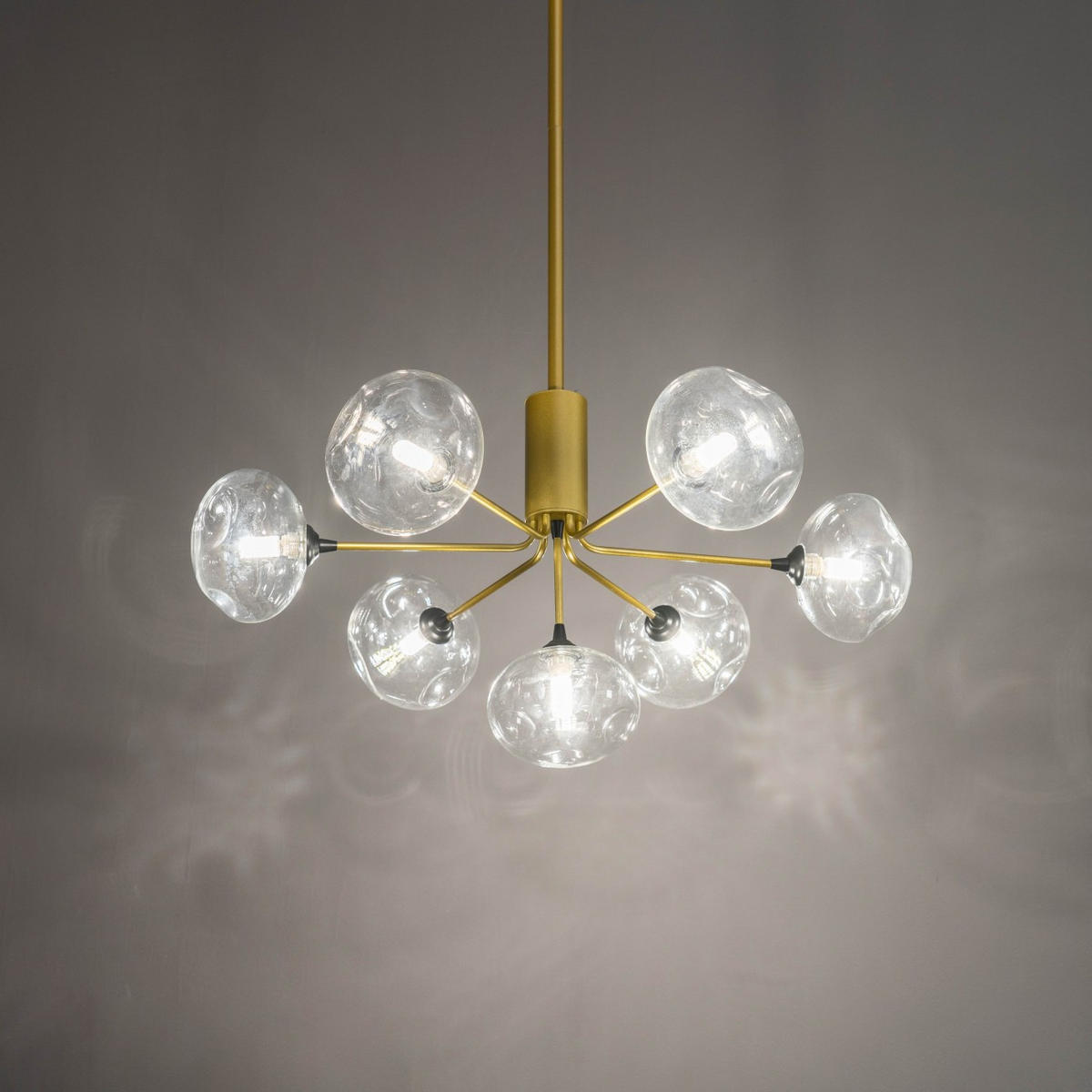 HÄNGELEUCHTE Erell, Gold / Messing, 70cm - Goldfarben, Glas (86.5/70/36.5cm) - KOSILUM