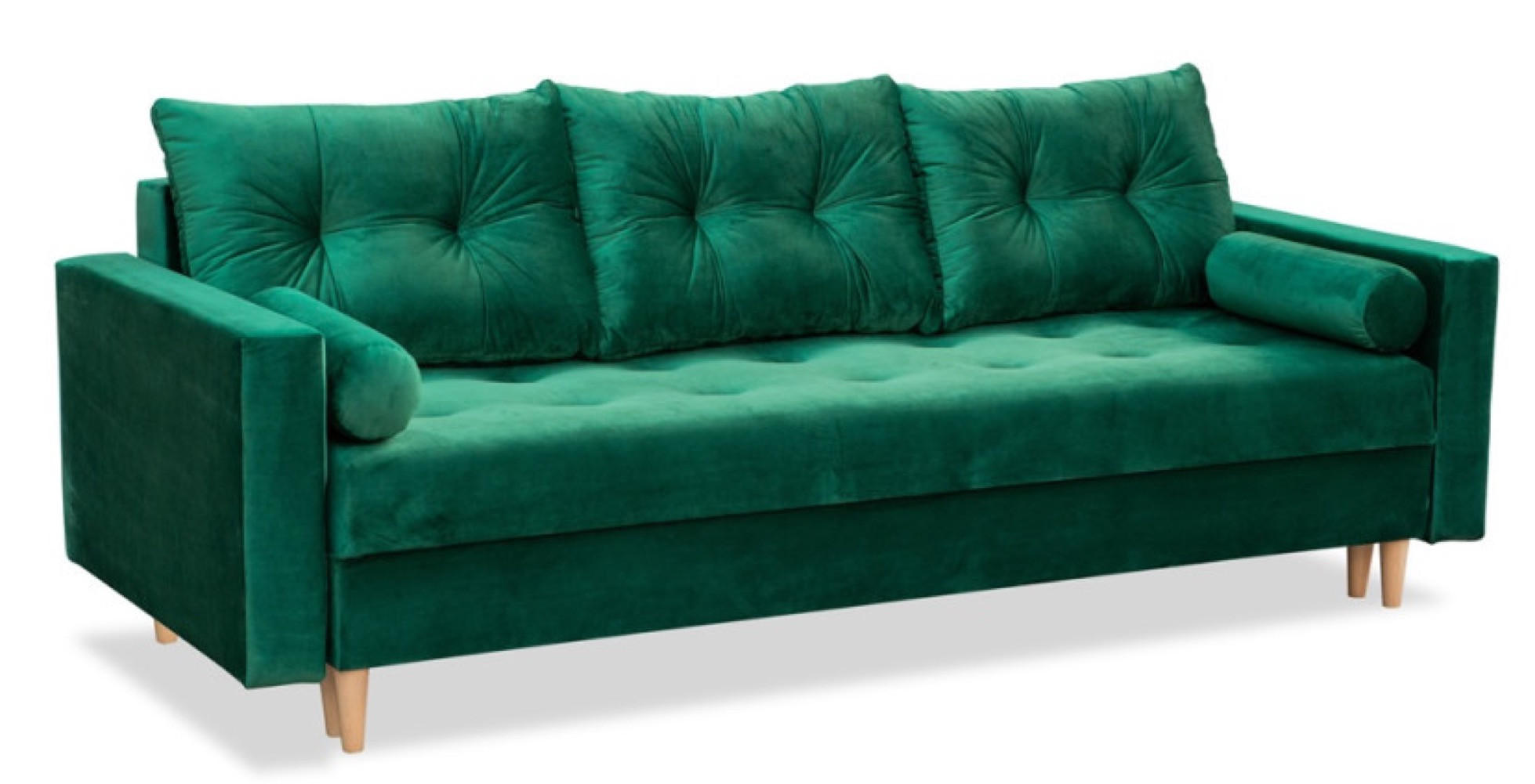 SOFA Butelgrün BANDI Gepolstert - Grün, Textil (229/90/90cm) - Sepro Meble