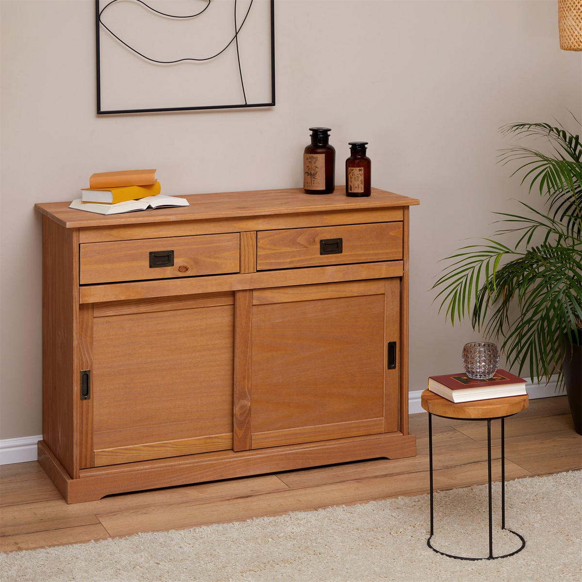KOMMODE SAVONA - Braun, Holz (110/84/46cm) - IDIMEX